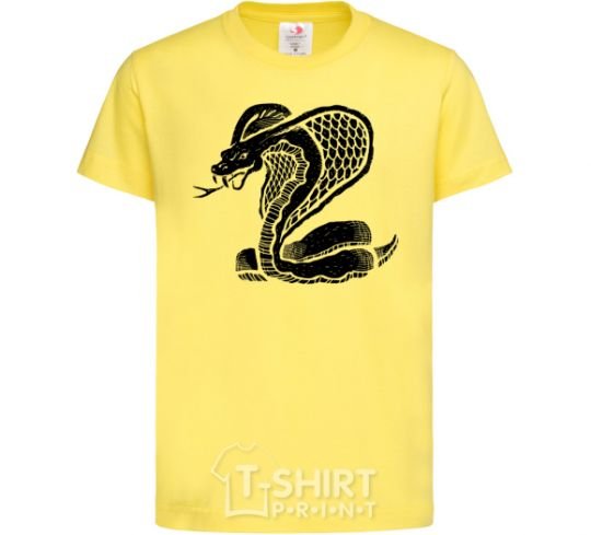 Kids T-shirt Cobra crawls cornsilk фото