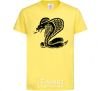 Kids T-shirt Cobra crawls cornsilk фото