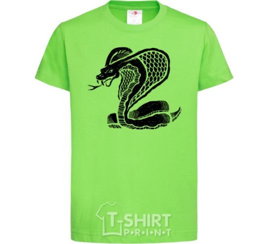 Kids T-shirt Cobra crawls orchid-green фото