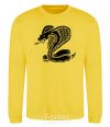 Sweatshirt Cobra crawls yellow фото