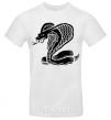 Men's T-Shirt Cobra crawls White фото