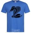 Men's T-Shirt Cobra crawls royal-blue фото