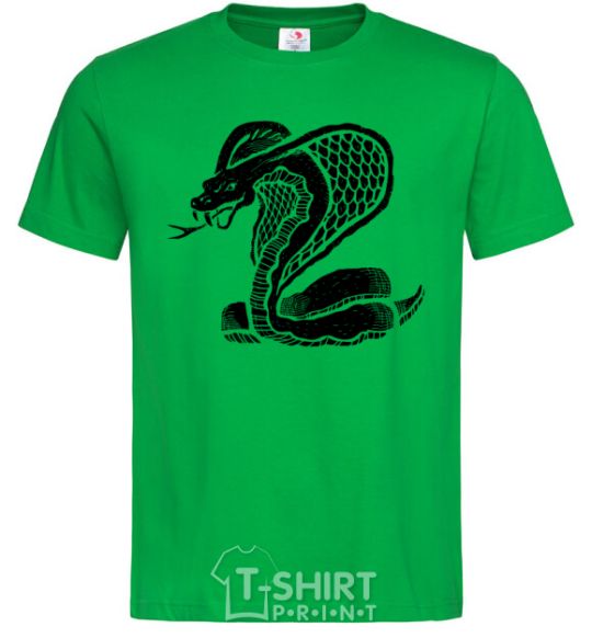 Men's T-Shirt Cobra crawls kelly-green фото