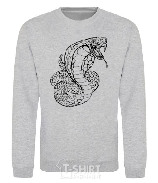 Sweatshirt Cobra contour thin sport-grey фото