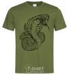 Men's T-Shirt Cobra contour thin millennial-khaki фото