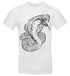 Men's T-Shirt Cobra contour thin White фото