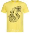 Men's T-Shirt Cobra contour thin cornsilk фото