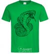 Men's T-Shirt Cobra contour thin kelly-green фото