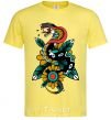 Men's T-Shirt A snake on a leaf cornsilk фото