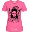 Women's T-shirt The girl with the snake heliconia фото