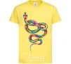 Kids T-shirt A brightly colored snake cornsilk фото